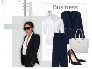 Инфографика: одежда в деловом стиле