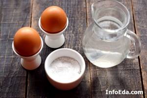 Ингредиенты для варки яиц в мешочек
