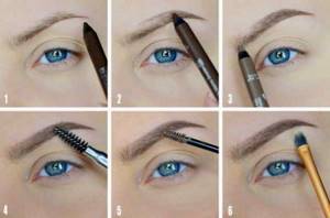 Корректируем брови для придания визуального увеличения глаз