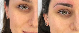 Eyebrow microblading