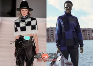 Модные свитера сезона осень-зима 2020-2021 в клетку