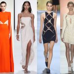 модный фасон платья 2016: платья с вырезами