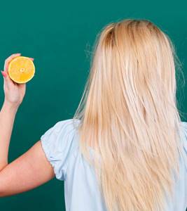 осветление волос с помощью лимона