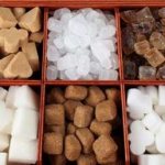 Разный сахар на прилавке