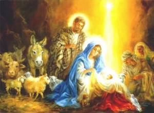 Спаситель мира родился в пещере, ночью. Дева Мария пеленала его и положила в кормушку для скота. Исполнилось пророчество о пришествии Спасителя. Пастухи узнали дивную весть от Ангела.