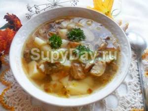 Суп из сушёных белых грибов «Ароматный»