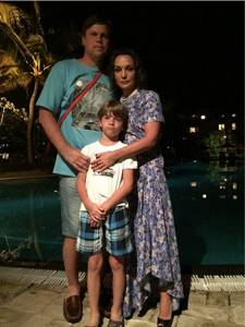 Татьяна Буланова с Владиславом Радимовым и сыном Никитой на отдыхе в Египте. Декабрь 2014 года