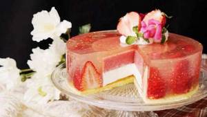 Торт желейный с печеньем без выпечки: рецепт с фото
